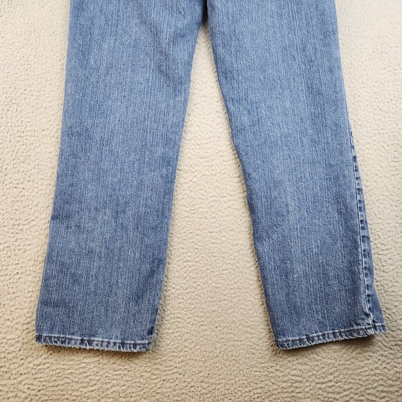 LEE Jeans Women's 8M Blue Curvy Relaxed at the Waist Straight Leg Denim Pants - Picture 12 of 13